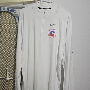 Men's Nike Running Chicago Marathon White Performance Long Sleeve Shirt Sx XL